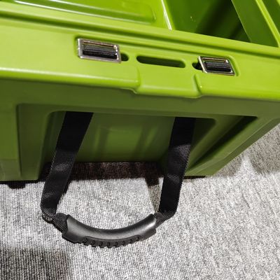 กล่องเก็บของบนหลังคารถที่กันระเบิด สีเขียว 4X4 กล่องบรรทุกบนหลังคา