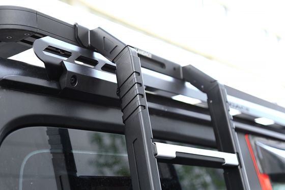 Jeep Wrangler JL JK Tank 300 รากหลังคาสแตนเลส การติดตั้งบันไดข้าง