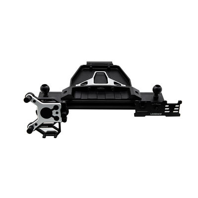 หมุนคอนโซลกลางสแตนเลสอลูมิเนียมสีดําสําหรับ JEEP 4x4