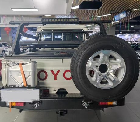 TOYOTA TRUCK LC79 อุปกรณ์เสริมบัมเปอร์หลัง สีดํา