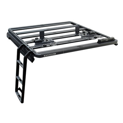 ขาวเคลือบ 4x4 Off-ถนน Side Ladder สําหรับสากล Flat Platform อลูมิเนียมรถยนต์ แร็ค หลังคา