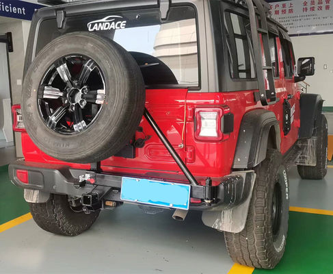 สีดําเหล็ก Hitch Mount แผ่นขนยางสํารองสําหรับ Toyota Bike Carrier การปรับปรุง