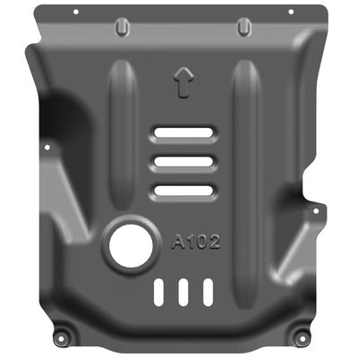 Alfa Romeo Giulia ป้องกันเครื่องยนต์ด้วย แม็กนีเซียม อัลลูมิเนียม สังกะสีดํา