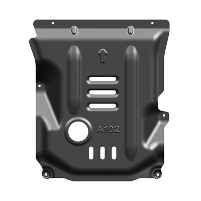 Alfa Romeo Giulia ป้องกันเครื่องยนต์ด้วย แม็กนีเซียม อัลลูมิเนียม สังกะสีดํา