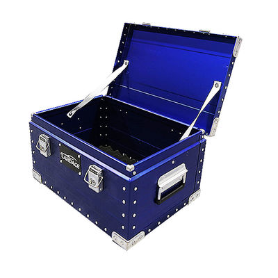 กล่องเก็บของในห้องครัวสําหรับรถค่าย OEM Aluminum Camp Kitchen Box สีฟ้า