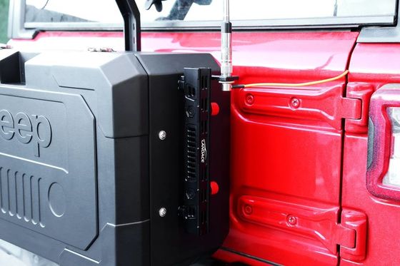 Wrangler JL ปิดถนน อัลลูมิเนียม Jeep หลังหลัง กล่องเก็บของภายนอก ขนาด 700x450x317mm