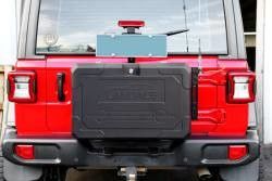 Wrangler JL ปิดถนน อัลลูมิเนียม Jeep หลังหลัง กล่องเก็บของภายนอก ขนาด 700x450x317mm