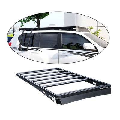 รากหลังคาสีดําอลูมิเนียมสากล สําหรับโตโยต้า LC200 LC79 LC150 ความจุ 300KG