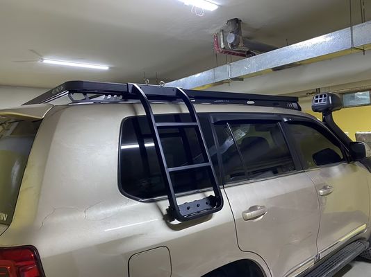 เต็มไม่เจาะผิวผิวผงดํา 4x4 4นักวิ่ง แร็คs หลังคารถยนต์สําหรับกิจกรรมค่าย