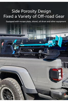 GLADIATOR LANDACE สีดํา ฝุ่นเคลือบคาร์กโก้ แร็ค Roll Bar สําหรับรับ แร็ค เตียง 4x4