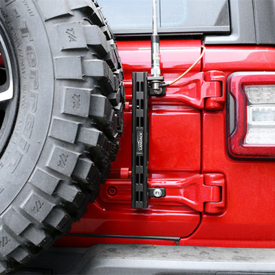 เครื่องถือเสาธงสแตนเลสอะลูมิเนียมและสายวิทยุสําหรับ Jeep Wrangler JL Gladiator