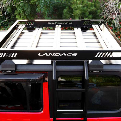 LANDACE Custom สากล Car หลังคา แร็ค Cargo Basket สําหรับรถยนต์จีป วรานกลเลอร์ พิกอัพ แทรค