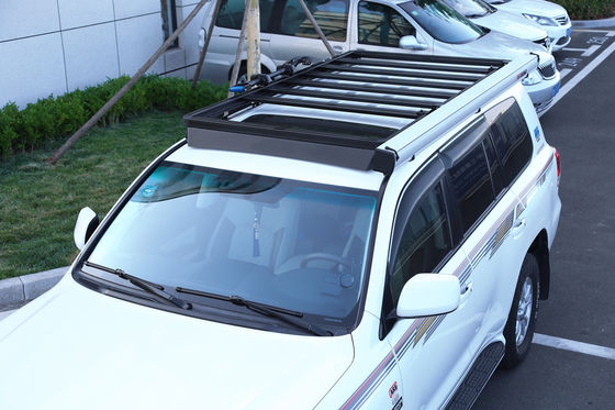 รากหลังคารถยนต์เคลือบผงดํา สําหรับโตโยต้า LC150 LC200 LC300 เหมาะสําหรับแคมป์