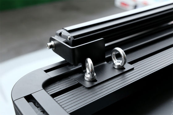 304 สแตนเลส Flat หลังคา แร็ค Light Bar Mounting Bแร็คet สําหรับ 0.209kg / pcs สีดํา