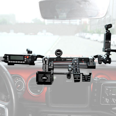 มหาวิทยาลัยการติดตั้ง อลูมิเนียมสลัด กลางคอนโซล Bแร็คet สําหรับ Jeep Wrangler JL JK