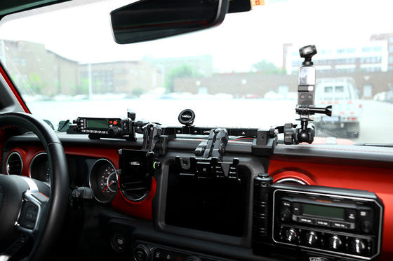 มหาวิทยาลัยการติดตั้ง อลูมิเนียมสลัด กลางคอนโซล Bแร็คet สําหรับ Jeep Wrangler JL JK