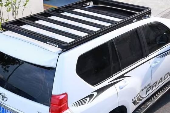 รถกระเบื้องหลังคาแสงอาทิตย์สแตนเลสอลูมิเนียมทั่วไป สําหรับ TOYOTA LAND CRUISER Prado 150 สีดํา OEM