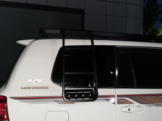 อัลลูมิเนียมเหล็กสีดําทั่วไป TOYOTA LAND CRUISER LC200 รถยนต์ รากหลังคายาว
