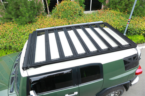 รากรถไฟฟ้าหลังคาสแตนเลสอลูมิเนียมทั่วไป สําหรับ TOYOTA FJ CRUISER ความจุภาระ 28 กิโลกรัม