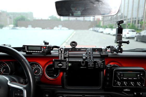 Jeep Wrangler JL อลูมิเนียม เซ็นเตอร์คอนโซล Bแร็คet แดชบอร์ด Mount สําหรับ Car Phone Holder