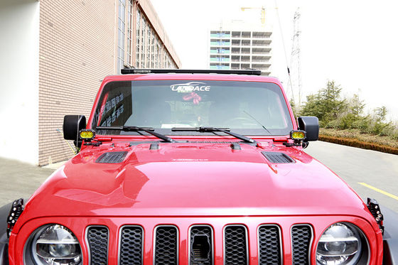 อลูมิเนียมสกัดสีดํา LED ไฟขับรถ หมุนตัวเสาสําหรับ Jeep Wrangler JL JK