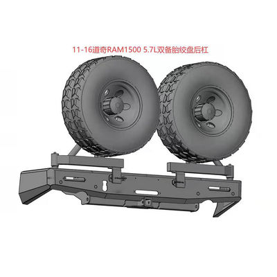 DONGE RAM 4x4 อุปกรณ์เสริมรถยนต์ วินช์ แบมเปอร์ด้านหลัง พร้อมพกยางและตัวถือเจอร์แคน