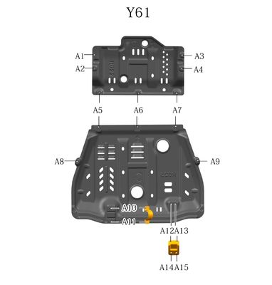 ป้องกันชั้นสูงของรถสําหรับ Nissan Patrol Y61 2006-2010 ปี คันเดิม
