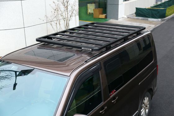 4x4 Offถนน อุปกรณ์เสริมภายนอก แอลูมิเนียม แร็คหลังคาเรียบสําหรับ Volkswagen Multivan