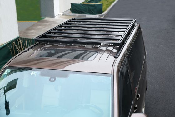 4x4 Offถนน อุปกรณ์เสริมภายนอก แอลูมิเนียม แร็คหลังคาเรียบสําหรับ Volkswagen Multivan