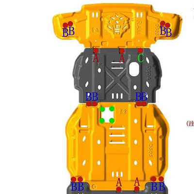 OEM ยอมรับ แรมแมนแกนเนส-อลูมิเนียมสกัด 3D ภายใต้รถยนต์