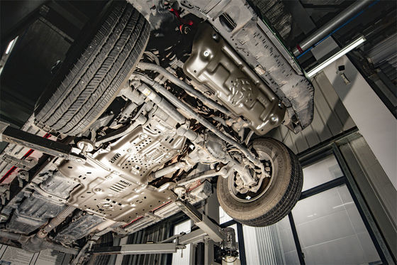 Jeep Wrangler Hybrid Electric Car 3D ป้องกันภายใต้ร่างกาย แบตเตอรี่ ป้องกัน Silver Shield