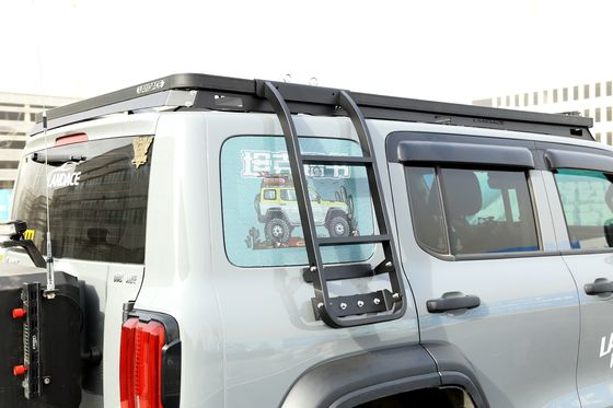 18-23 Wrangler Rubicon Jeep Fitment สายบันไดอัลลูมิเนียมตรงสําหรับถัง 300