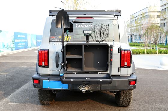 กล่องเก็บของหลังรถยนต์แบบอัลลูมิเนียมขนาดที่กําหนดเอง สําหรับถัง JEEP Wrangler 300