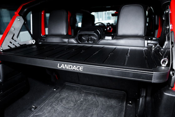 เครื่องบรรจุกระเป๋าสะพายของนอกถนน สําหรับ Jeep Wrangler สีดํา อลูมิเนียมสับสนธิ กระเป๋าบรรทุก