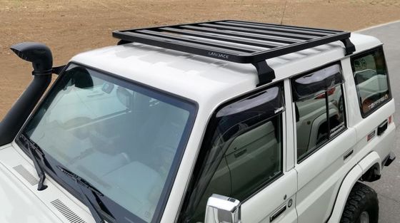 รากหลังคารถยนต์ 4X4 ที่เคลือบด้วยผงสําหรับ Toyota Land Cruiser LC79 น้ําหนักสะสม 23.5 กิโลกรัม