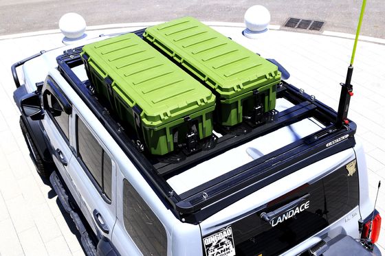 สี่เหลี่ยม 4WD 4x4 อุปกรณ์เสริมภายนอก LLDPE พลาสติก แคมปิ้ง กล่องเก็บของสําหรับรถยนต์ แร็ค หลังคา