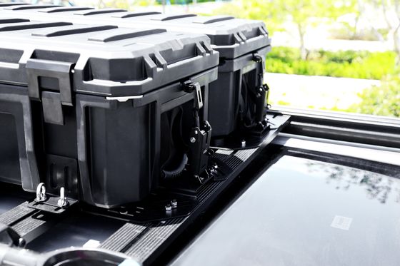 สี่เหลี่ยม 4WD 4x4 อุปกรณ์เสริมภายนอก LLDPE พลาสติก แคมปิ้ง กล่องเก็บของสําหรับรถยนต์ แร็ค หลังคา