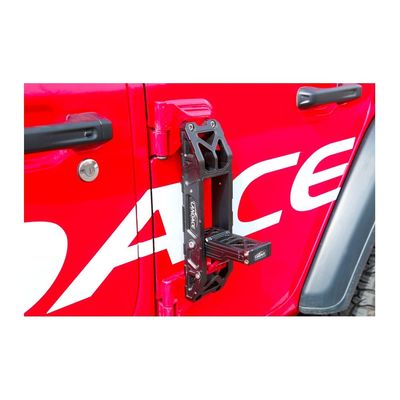 ดํา CNC เครื่องเดินประตูรถยนต์สําหรับ Jeep Wrangler JL JK พับได้ Hard Anodizing จบ