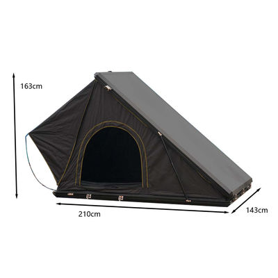 4x4 อุปกรณ์เสริมหลังคารถนอกถนน Clamshell อลูมิเนียม hard shell หลังคาเต็นท์ 4 คน