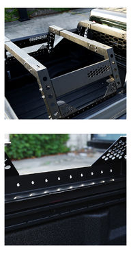 สีดําผงเคลือบสแตนเลสคาร์บอน แม็กซ์ โมดูเลอร์เตียง แร็คs สําหรับ Toyota Pick Up Offถนน Mount