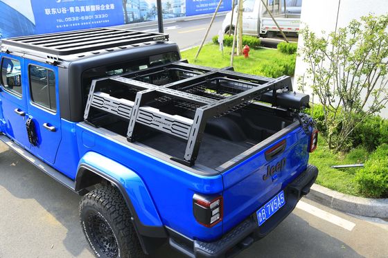ปิดถนน 4X4 อลูมิเนียมสลัด Cargo Roll Bar ปรับปรับหลังคา Mount สําหรับรถบรรทุก แร็ค เตียง