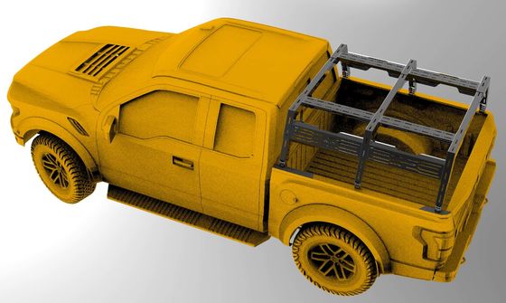 ปิดถนน 4X4 อลูมิเนียมสลัด Cargo Roll Bar ปรับปรับหลังคา Mount สําหรับรถบรรทุก แร็ค เตียง