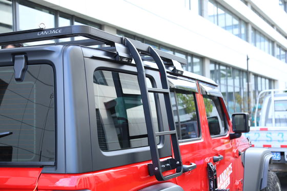 สไตล์เครื่องจักรกล 4x4 รถยนต์ อุปกรณ์เสริมภายนอกสําหรับ 18-23 Wrangler Rubicon Jeep BLACK