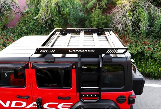 4x4 รถยนต์หลังคา แร็ค กระเป๋าสําหรับ 18-23 Wrangler Rubicon Jeep สแตนเลส อลูมิเนียมก่อสร้าง