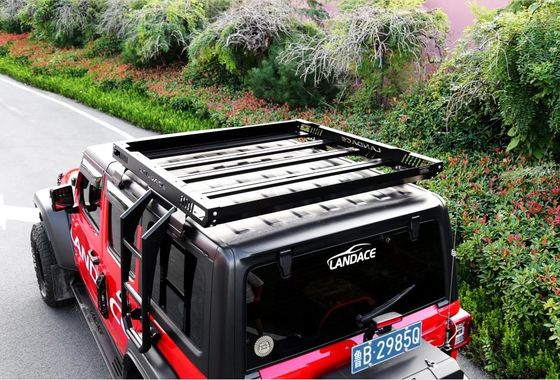 4x4 รถยนต์หลังคา แร็ค กระเป๋าสําหรับ 18-23 Wrangler Rubicon Jeep สแตนเลส อลูมิเนียมก่อสร้าง