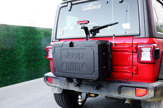 อลูมิเนียมเหล็กสลัด ประตูหางกล่องเก็บของ ล้อสํารองสําหรับ Jeep Wrangler JL JK