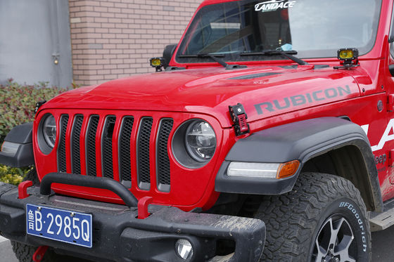 อลูมิเนียมสลอย โฮดล็อคล็อคสําหรับ JEEP Wrangler JK / JL รถนอกถนนสีดําแดง