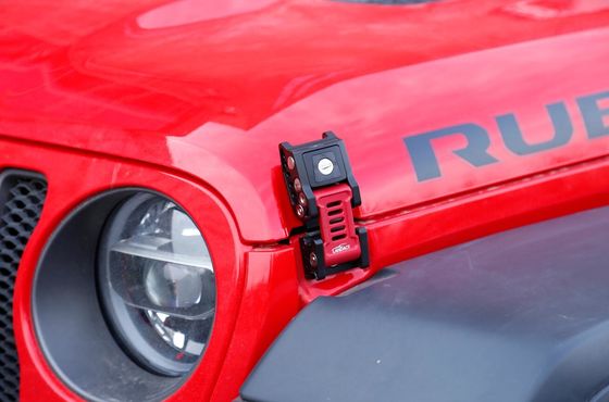 Jeep Wrangler JL JK Car Lock Hood ปิดบัง Lock with Key Alloy Aluminum Car Fitment JEEP เครื่องยนต์ยนต์ยนต์ยนต์ยนต์