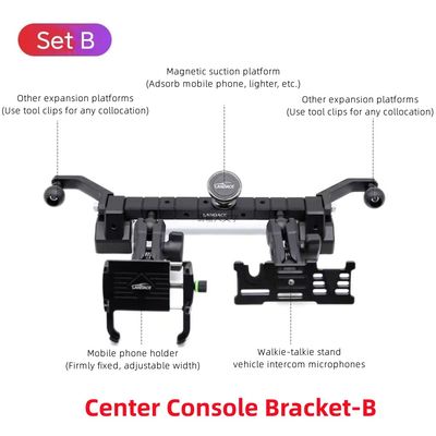 คอนโซลกลางสูง แดชบอร์ด โทรศัพท์ถือ Mount สําหรับ Jeep Wrangler อัธยาศัย Bแร็คet B
