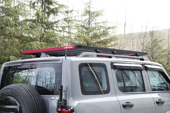 รากหลังคาเบาสําหรับ 4x4 อุปกรณ์เสริม น้ําหนักสุทธิ 25.6kg เหล็กและสับผสมอลูมิเนียม